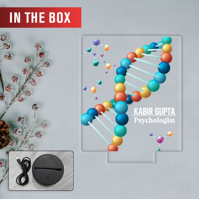 Personalized Doctor LED Night Lamp with Warm White Light Thankyou Gift for Doctor Appreciation Gift for Doctor Clinic & Hospital Decor Light (Psychologist Lamp)